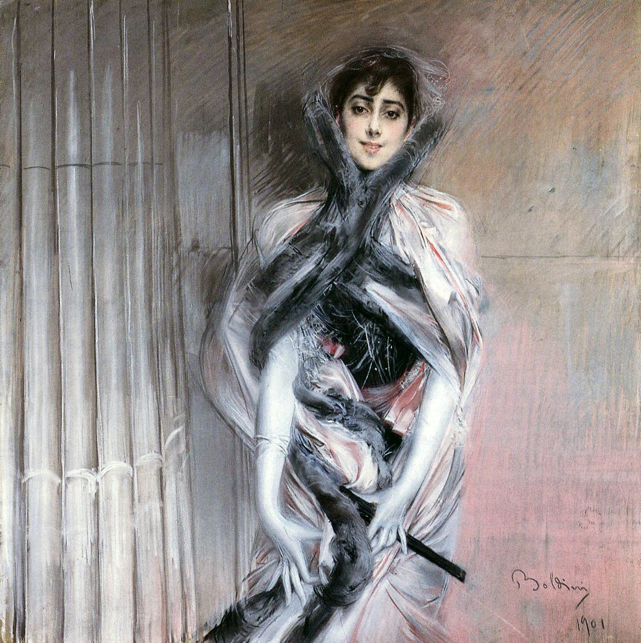 Emiliana Concha de Ossa, 1901 (pasztell, vászon) alkotó: Giovanni Boldini