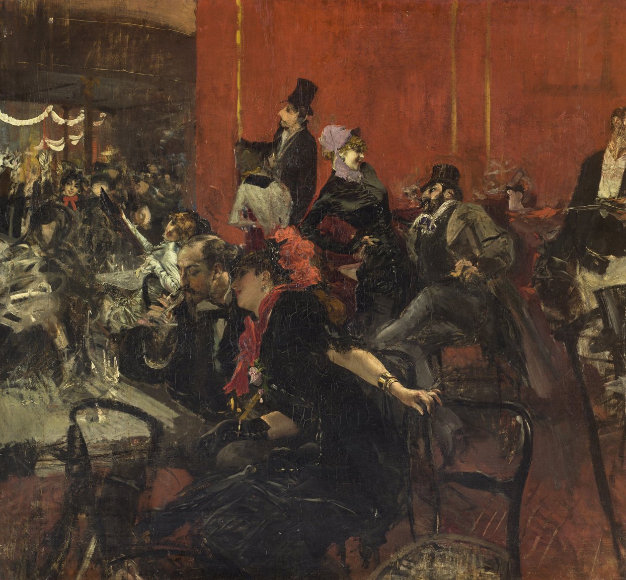 Lakoma jelenet alkotó: Giovanni Boldini