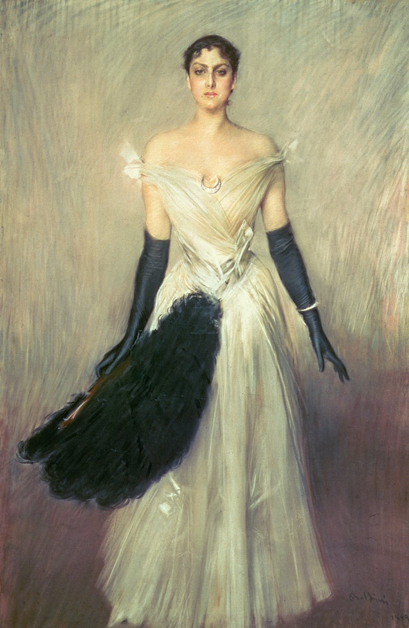 Egy hölgy portréja, 1889 (pasztell) alkotó: Giovanni Boldini