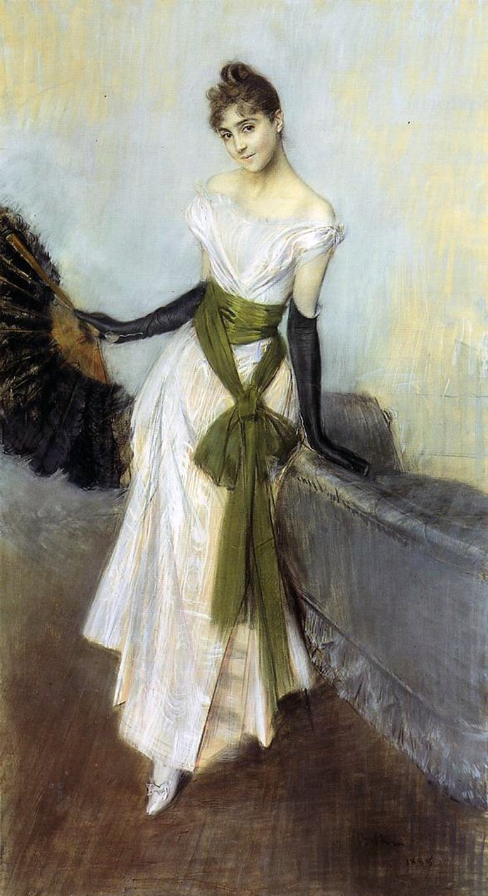 Signorina Concha de Ossa, 1888 (pasztell, vászon) alkotó: Giovanni Boldini