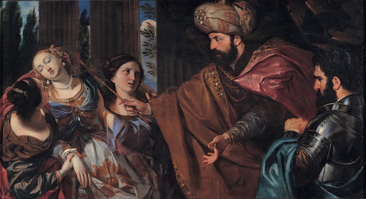Eszter Ahasvérus előtt alkotó: Giovanni Battista Bonacina