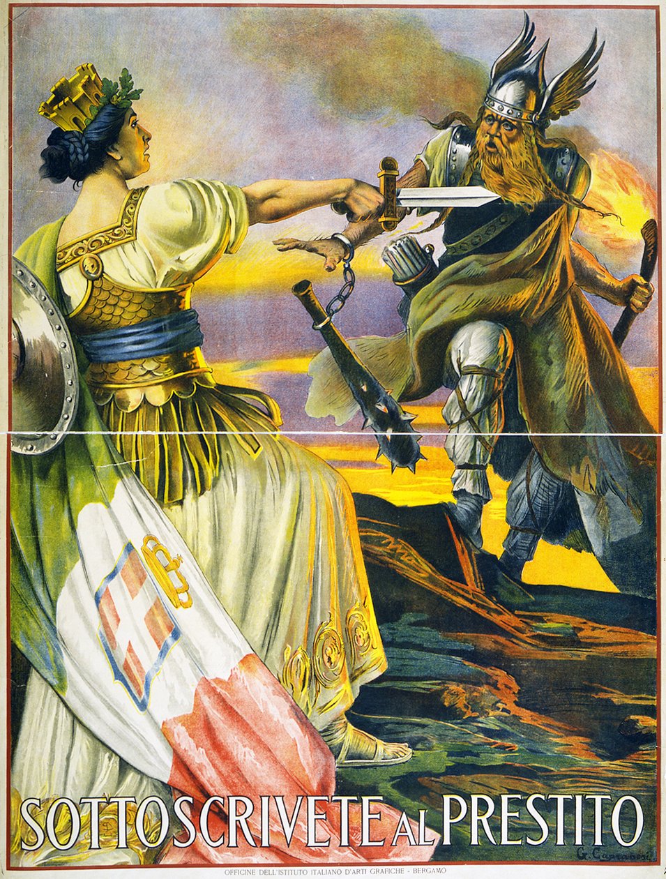 Iratkozzon fel a Kölcsönre, 1917 alkotó: Giovanni Capranesi