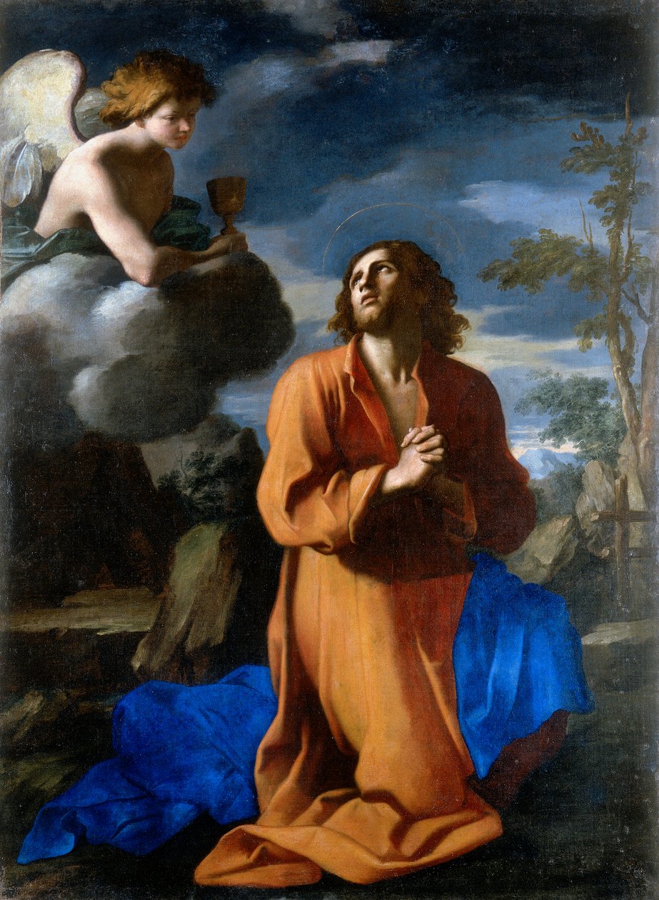 Krisztus az olajfakertben. Giovanni Domenico Cerrini munkája alkotó: Giovanni Domenico Cerrini