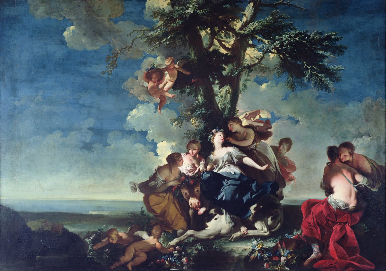 Európa megerőszakolása, 1728-37 alkotó: Giovanni Domenico Ferretti