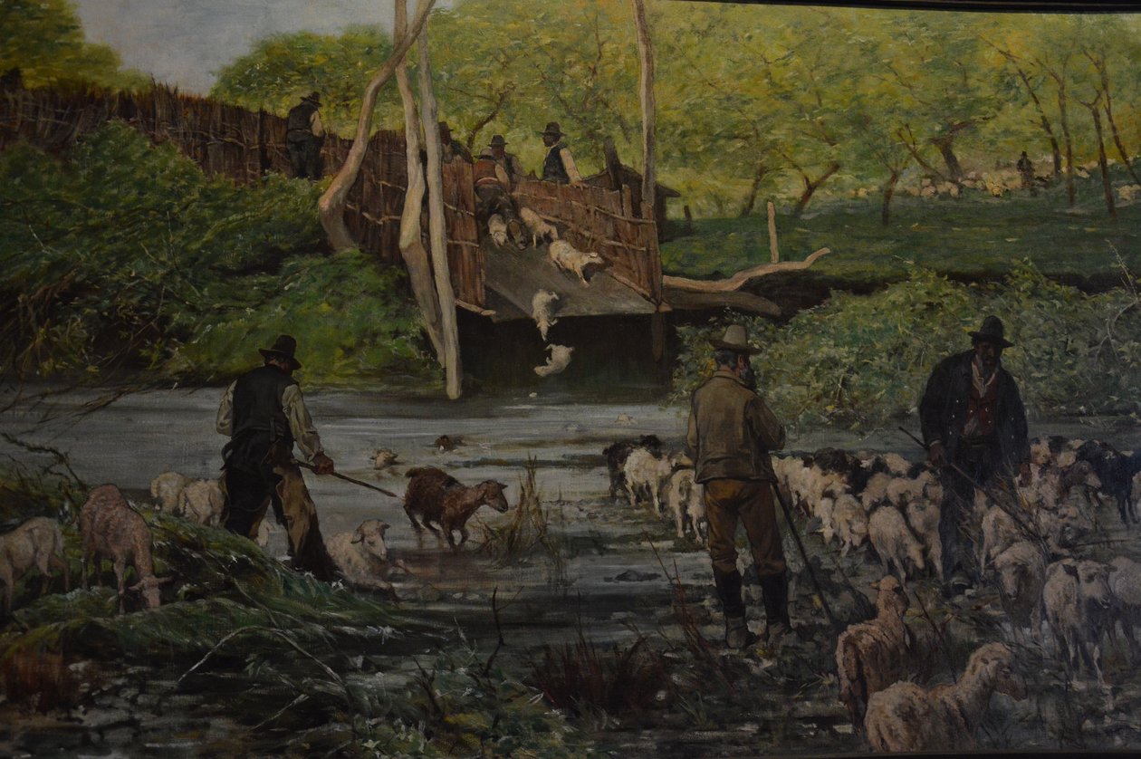 A juh ugrása alkotó: Giovanni Fattori