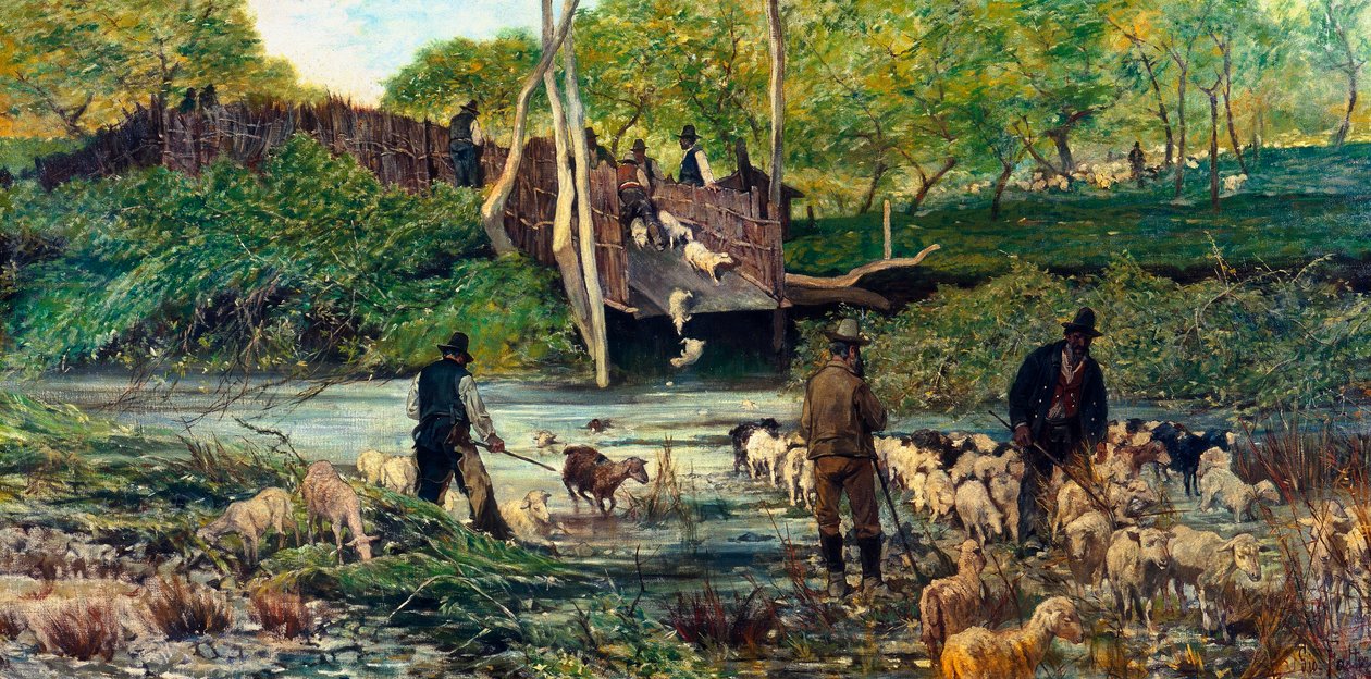 Juh ugrás alkotó: Giovanni Fattori