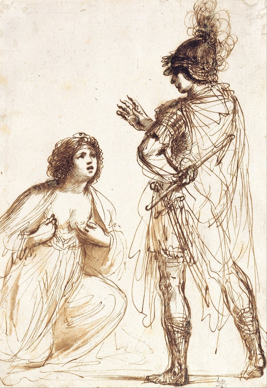Kleopátra és Octavianus alkotó: Giovanni Francesco Barbieri