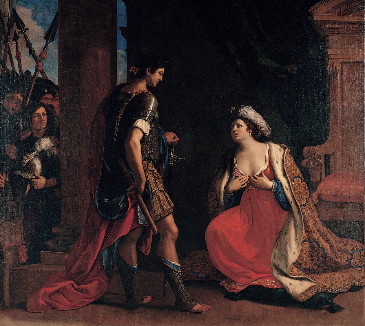 Kleopátra és Octavianus alkotó: Giovanni Francesco Barbieri