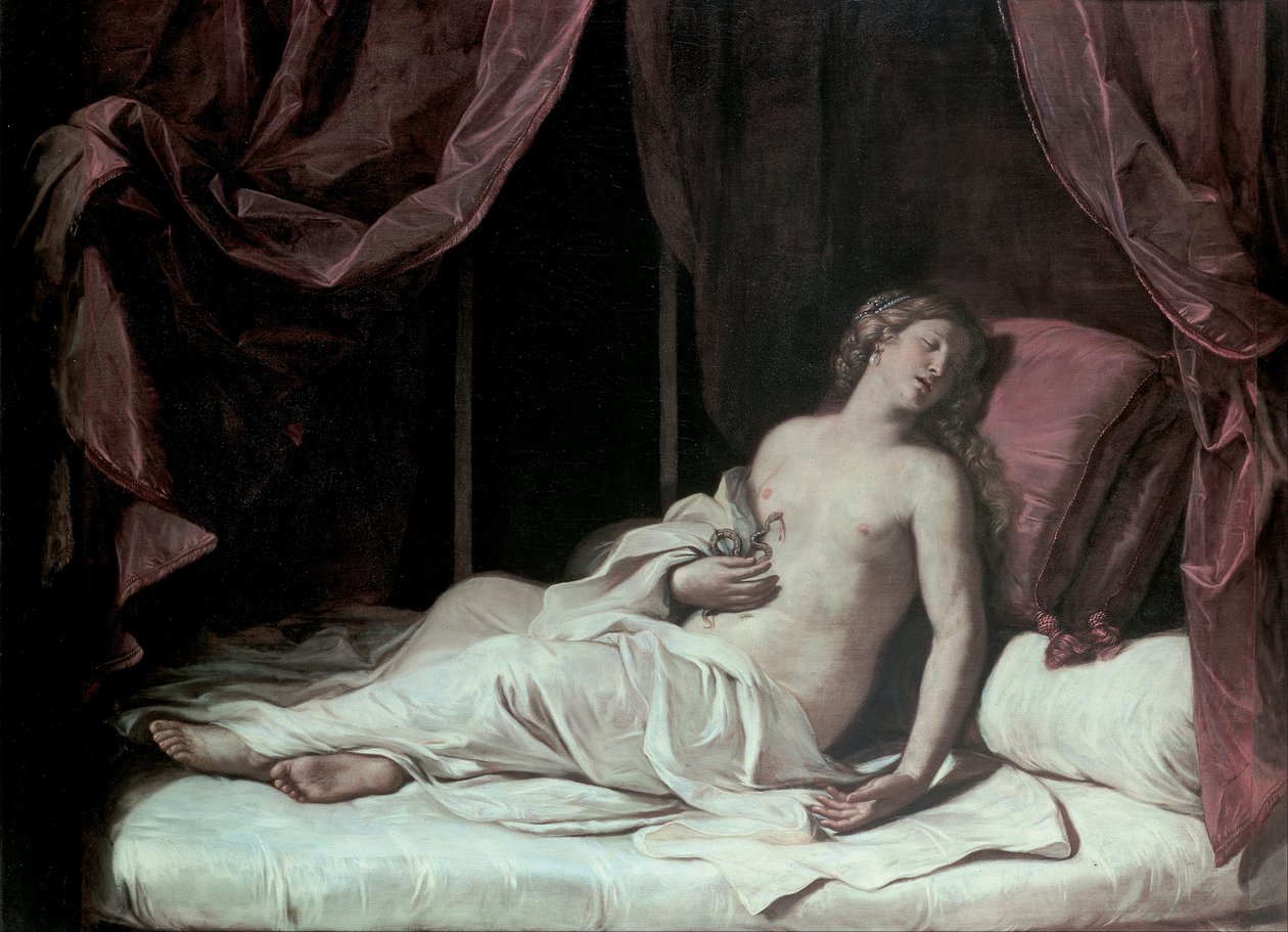 Kleopátra halála alkotó: Giovanni Francesco Barbieri
