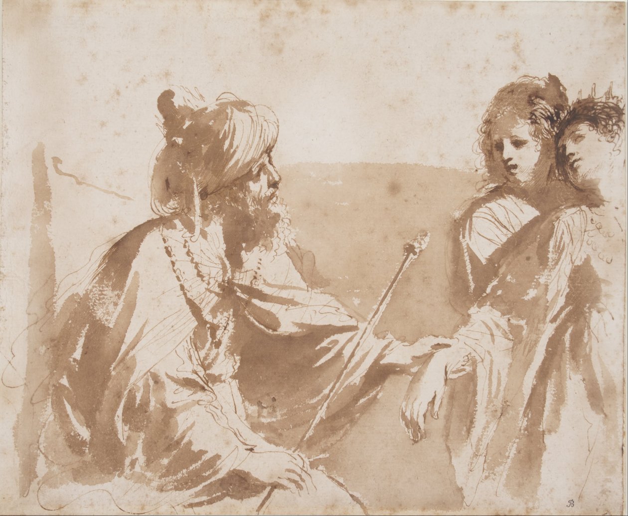 Eszter Ahasvérusz előtt alkotó: Giovanni Francesco Barbieri