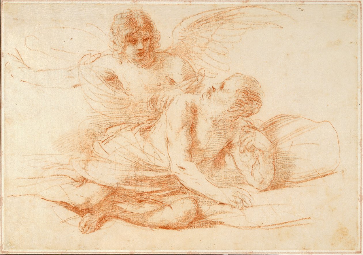 Szent Péter és az angyal alkotó: Giovanni Francesco Barbieri
