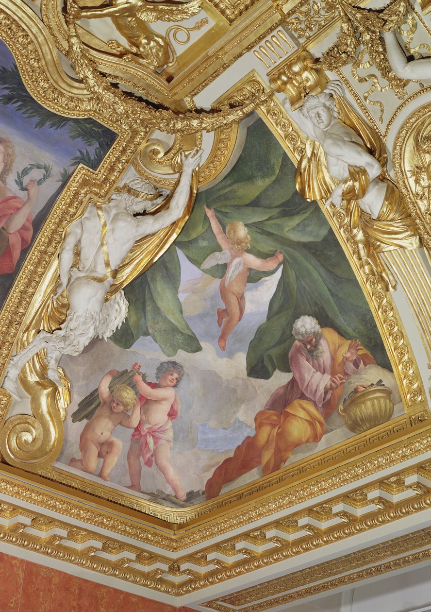 A tél allegóriája, 1655-58 (falfestmény) alkotó: Giovanni Francesco Romanelli