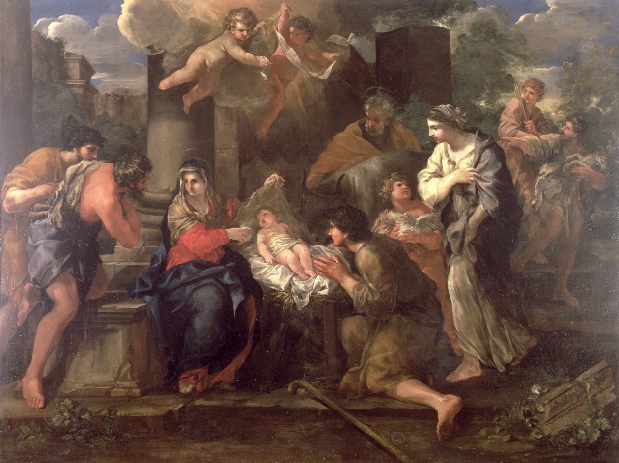 A Pásztorok imádata alkotó: Giovanni Francesco Romanelli