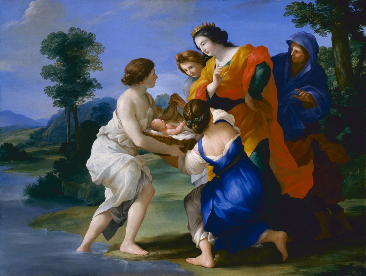 Mózes megtalálása alkotó: Giovanni Francesco Romanelli