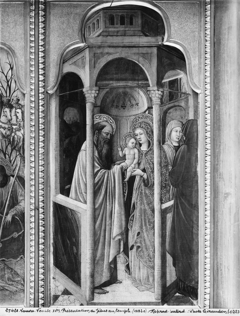 A Szűz életének ciklusa, Jézus bemutatása a templomban, 1445 körül (olaj nyárfatáblán) alkotó: Giovanni Francesco da Rimini
