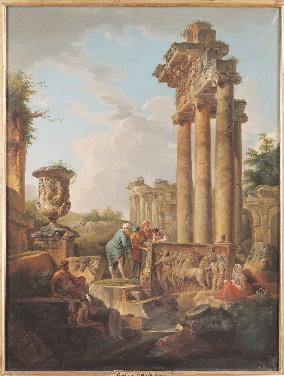 Egy templom romjai alkotó: Giovanni Maria Griffoni