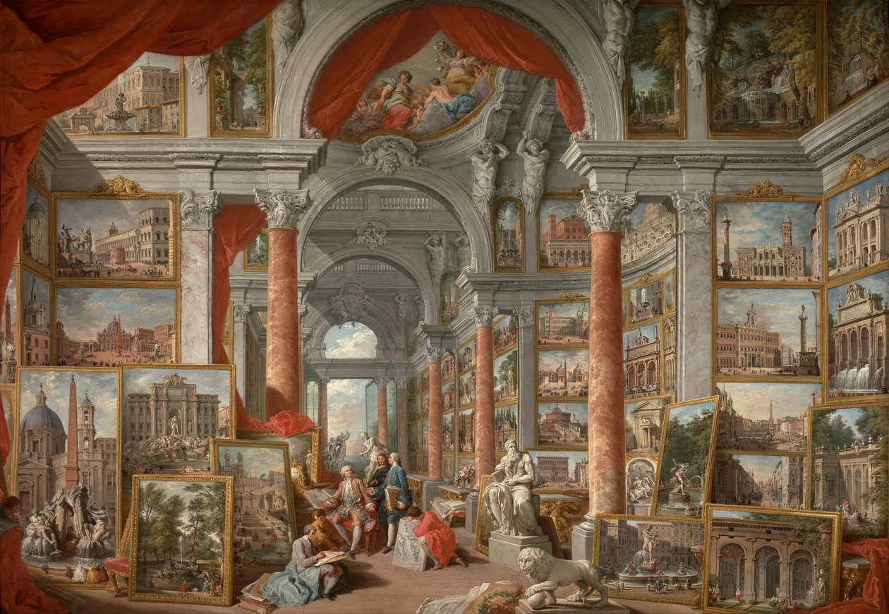Képgaléria a modern Róma látképeivel alkotó: Giovanni Paolo Pannini
