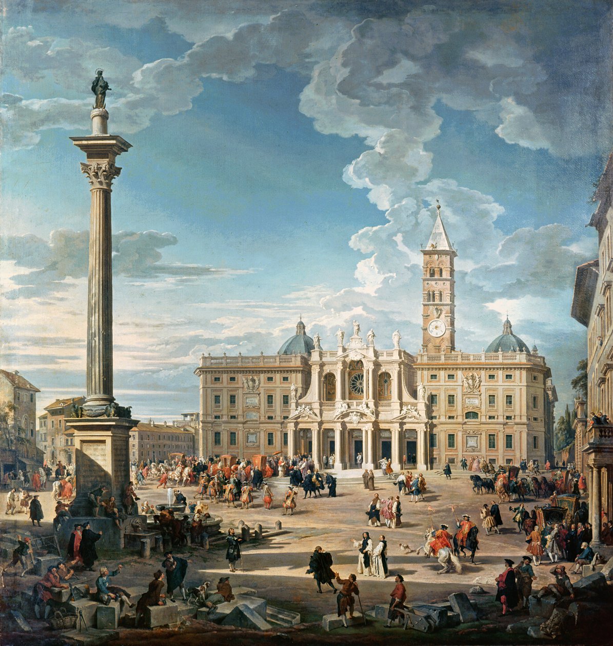 A Piazza Santa Maria Maggiore, 1752 alkotó: Giovanni Paolo Pannini