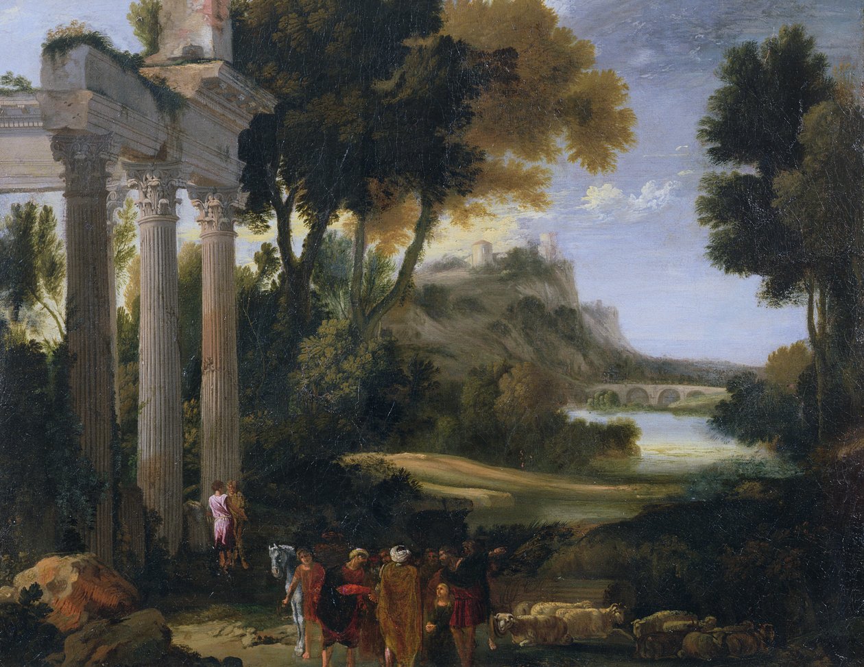 Klasszikus táj, 1760 alkotó: Giovanni Paolo Pannini