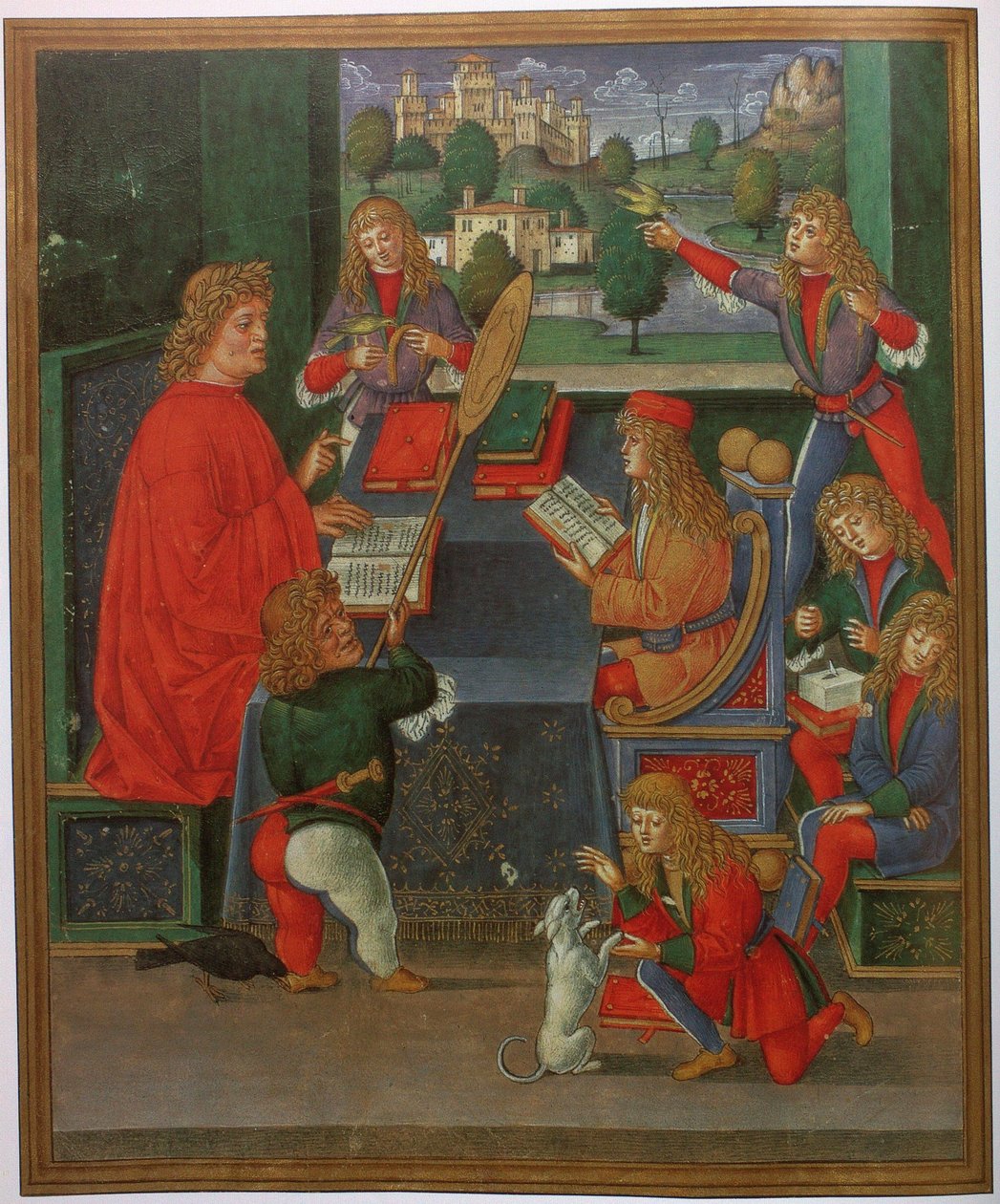 Massimiliano Sforza tanítványaként tanárával, Gian Antonio Seccóval alkotó: Giovanni Pietro da Birago