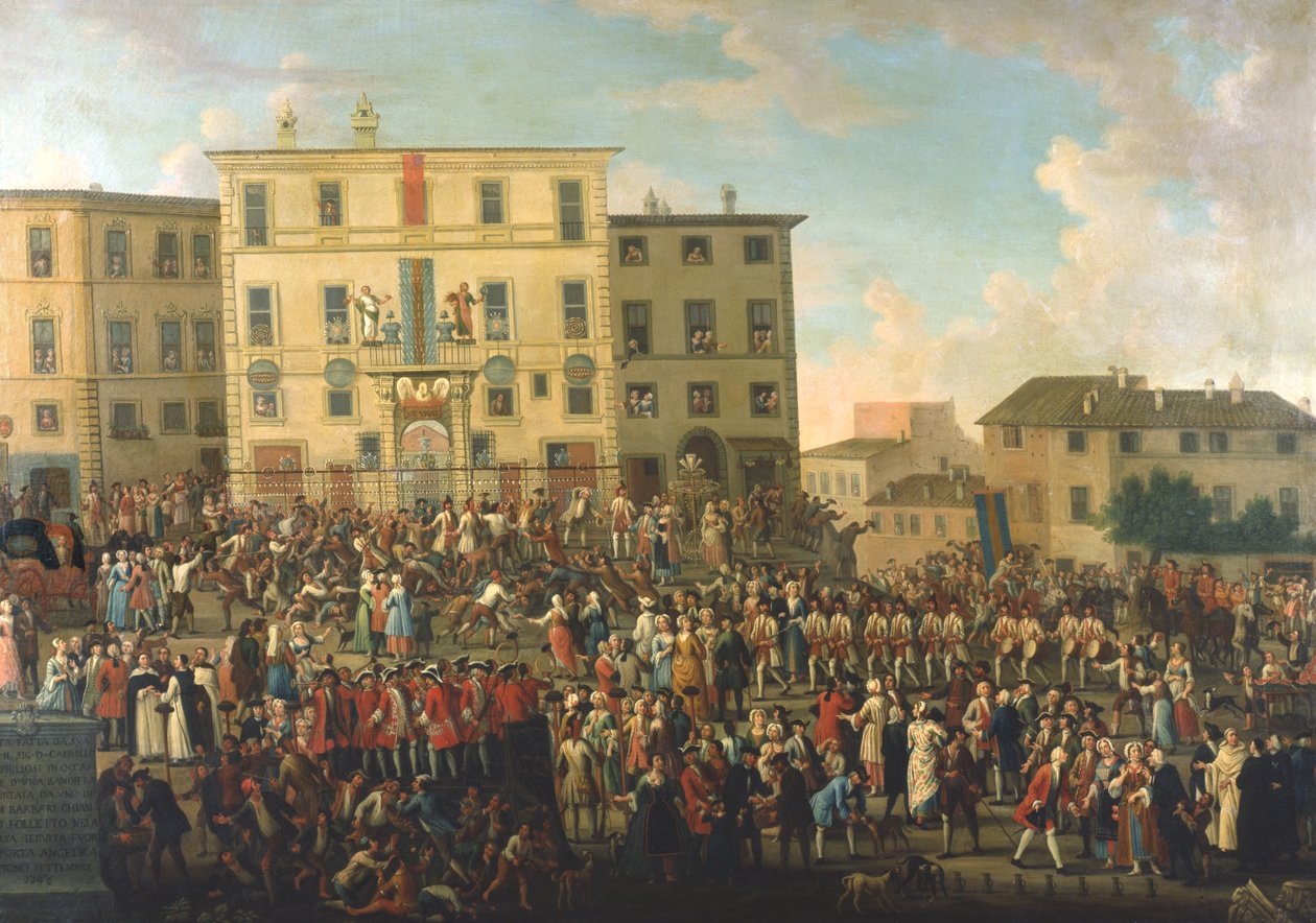 Fesztivál a Palazzo Rospigliosi kertjében alkotó: Giovanni Reder