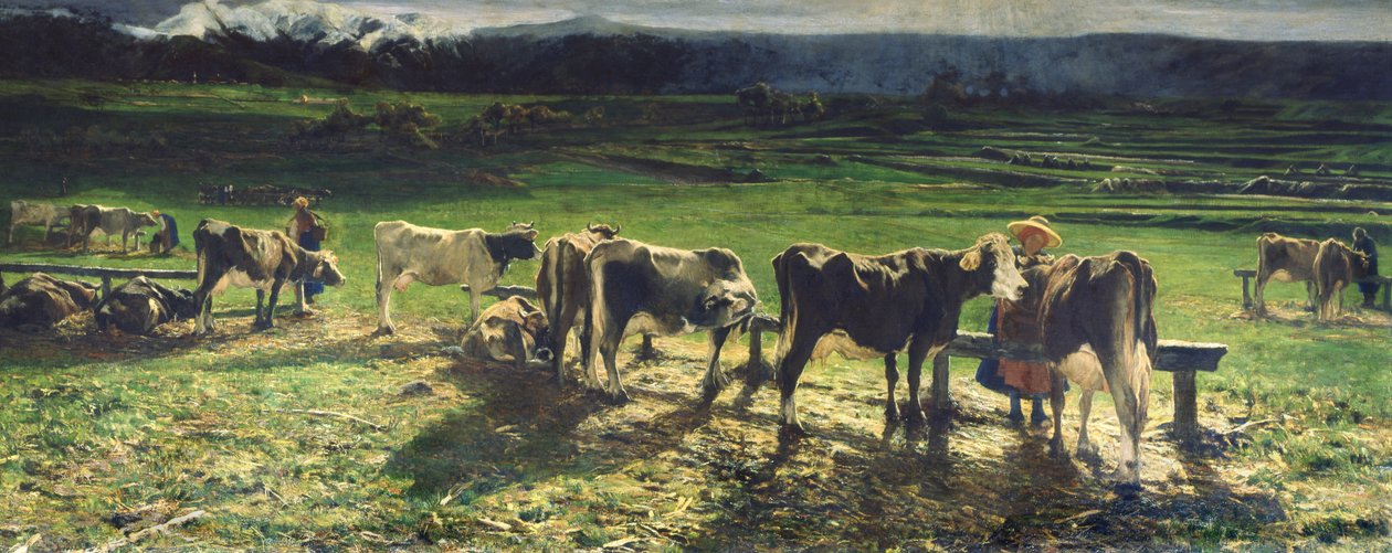 Legeltetés, 1886 alkotó: Giovanni Segantini