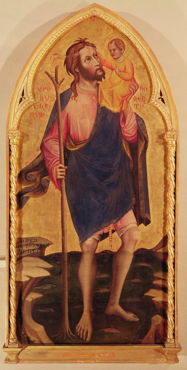 Szent Kristóf (tempera a panelen) alkotó: Giovanni da Bologna