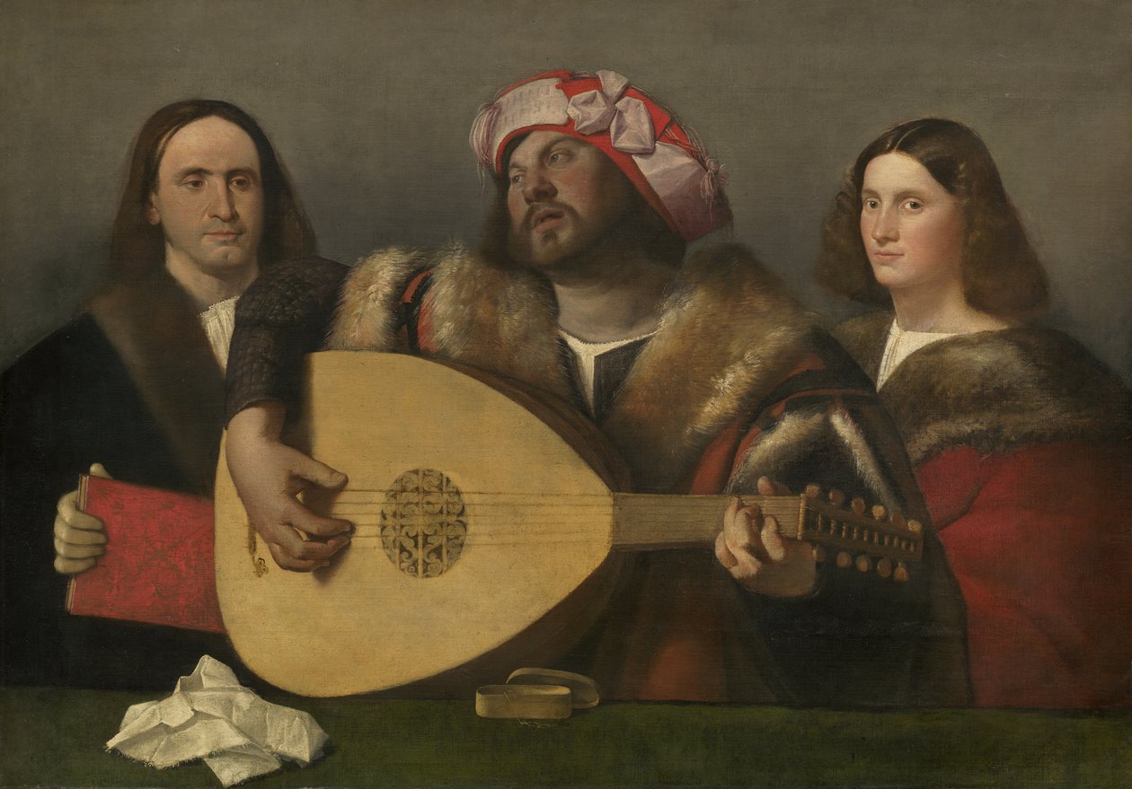 Egy koncert, 1518-20 körül alkotó: Giovanni de Busi Cariani