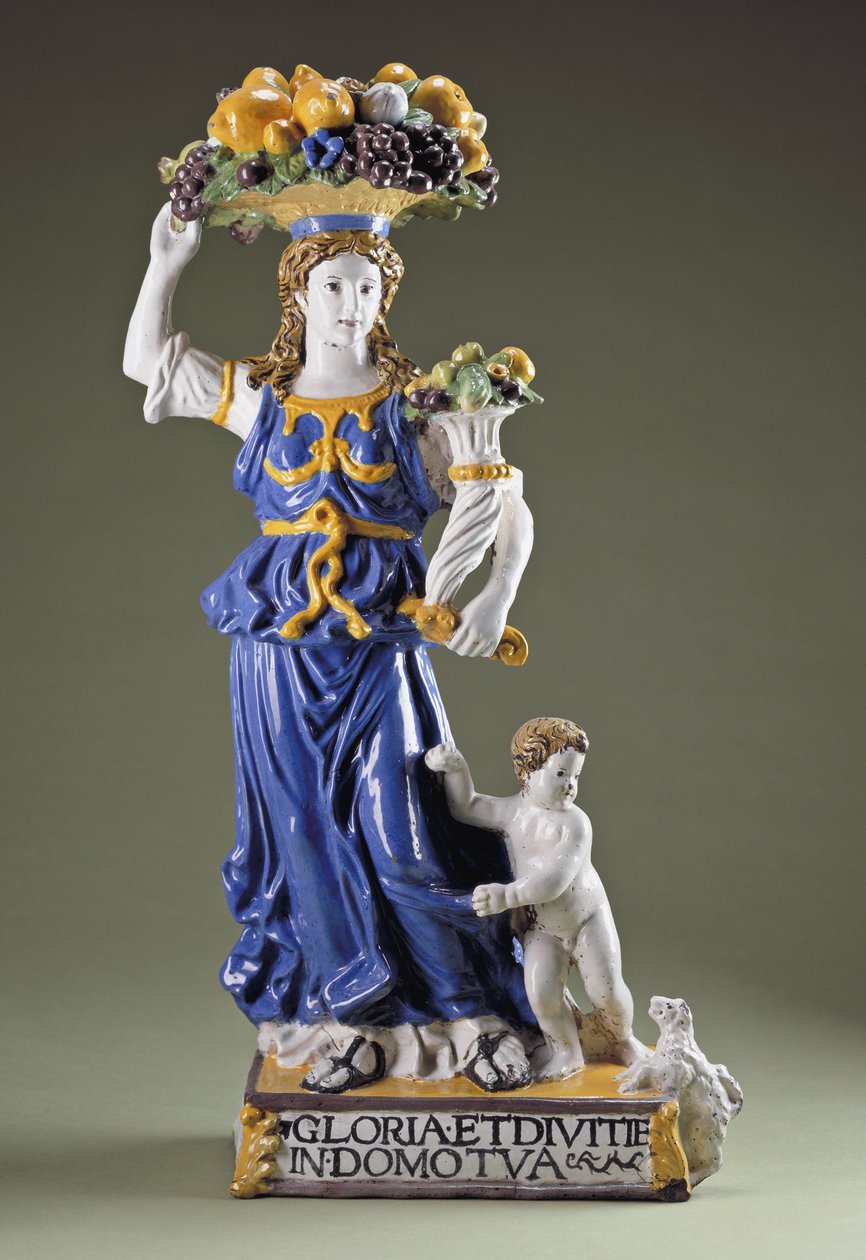 Dovizia (mázas terrakotta) alkotó: Giovanni della Robbia