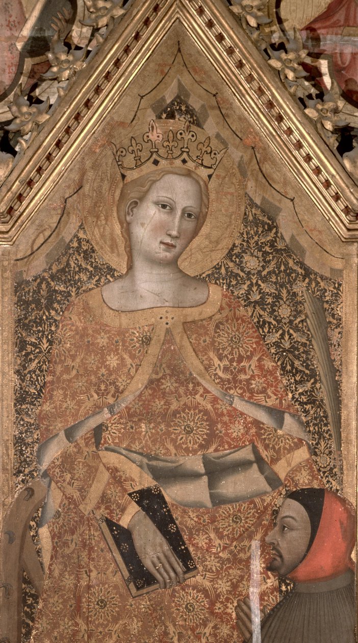 Alexandriai Szent Katalin tempera 139088-as táblarészletén alkotó: Giovanni di Niccolo del Biondo