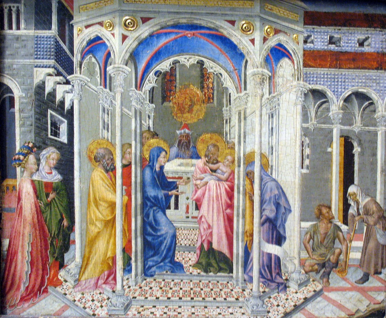 Krisztus bemutatása a templomban alkotó: Giovanni di Paolo