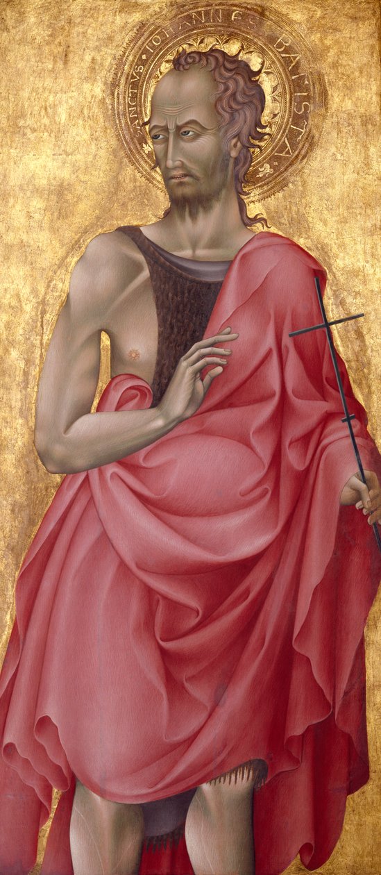 Keresztelő Szent János, 1435-1440 körül (tempera és aranylevél fán) alkotó: Giovanni di Paolo di Grazia