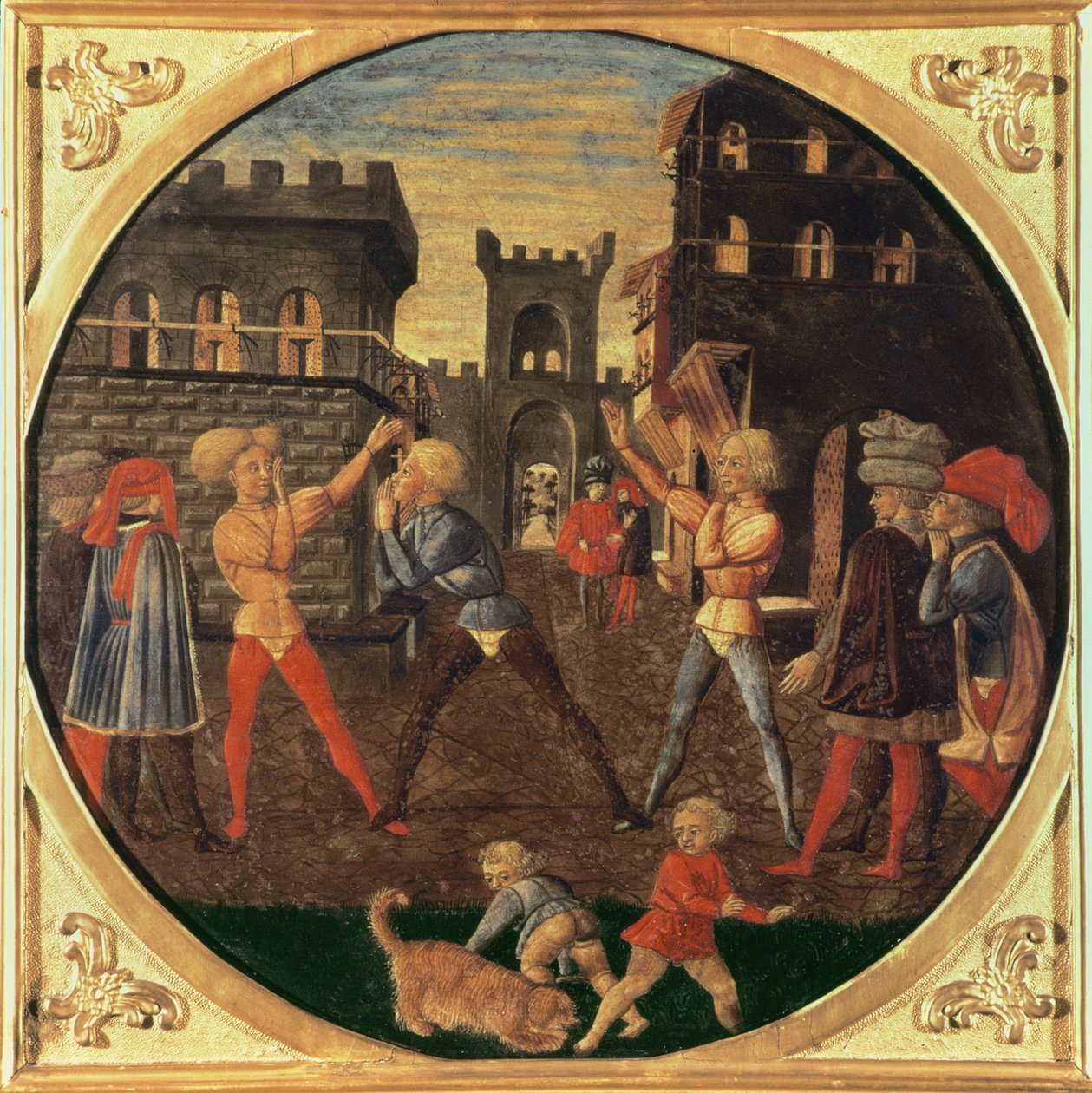 Civettino játéka (tempera a panelen) alkotó: Giovanni di Ser Giovanni
