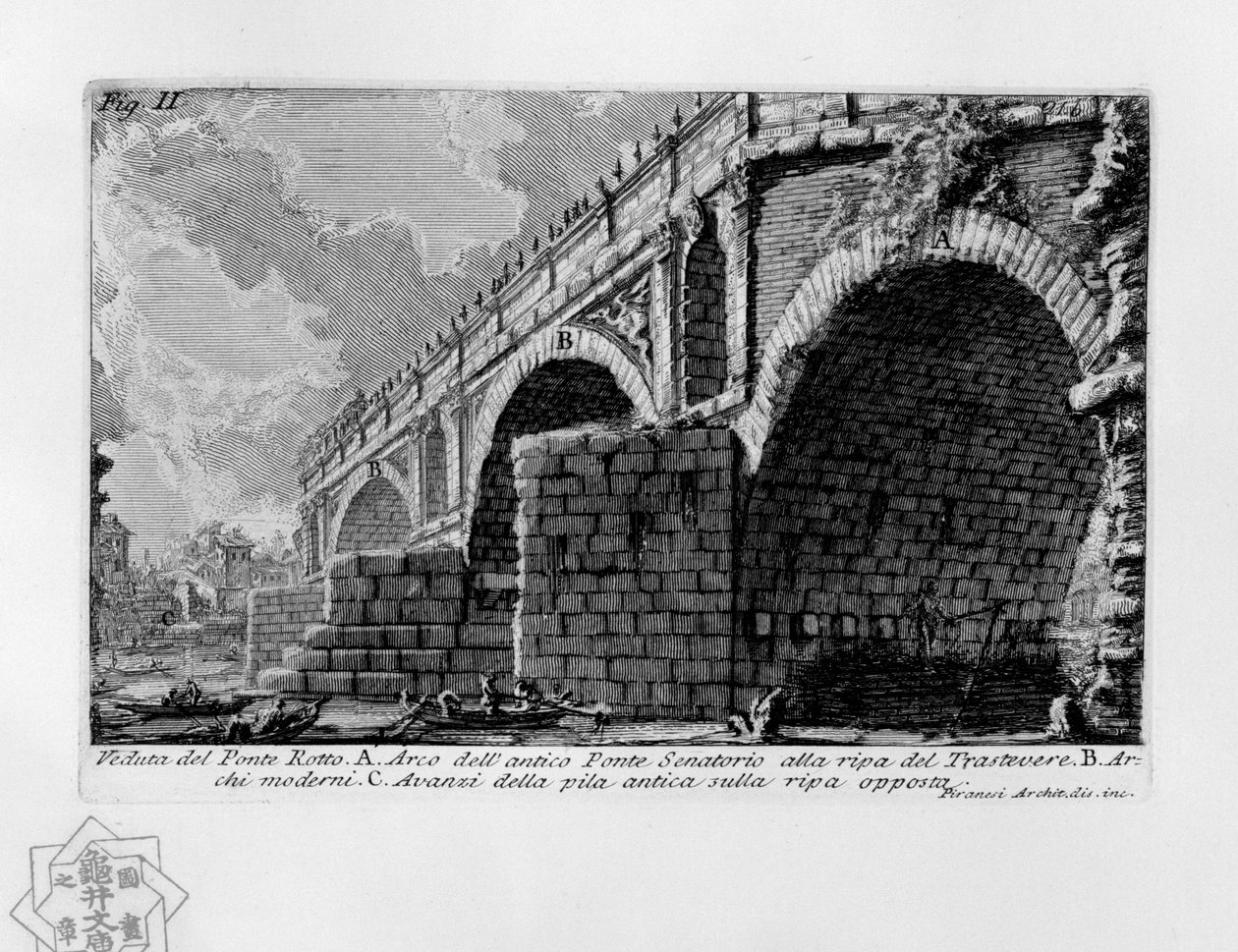 Törött híd alkotó: Giovanni Battista Piranesi