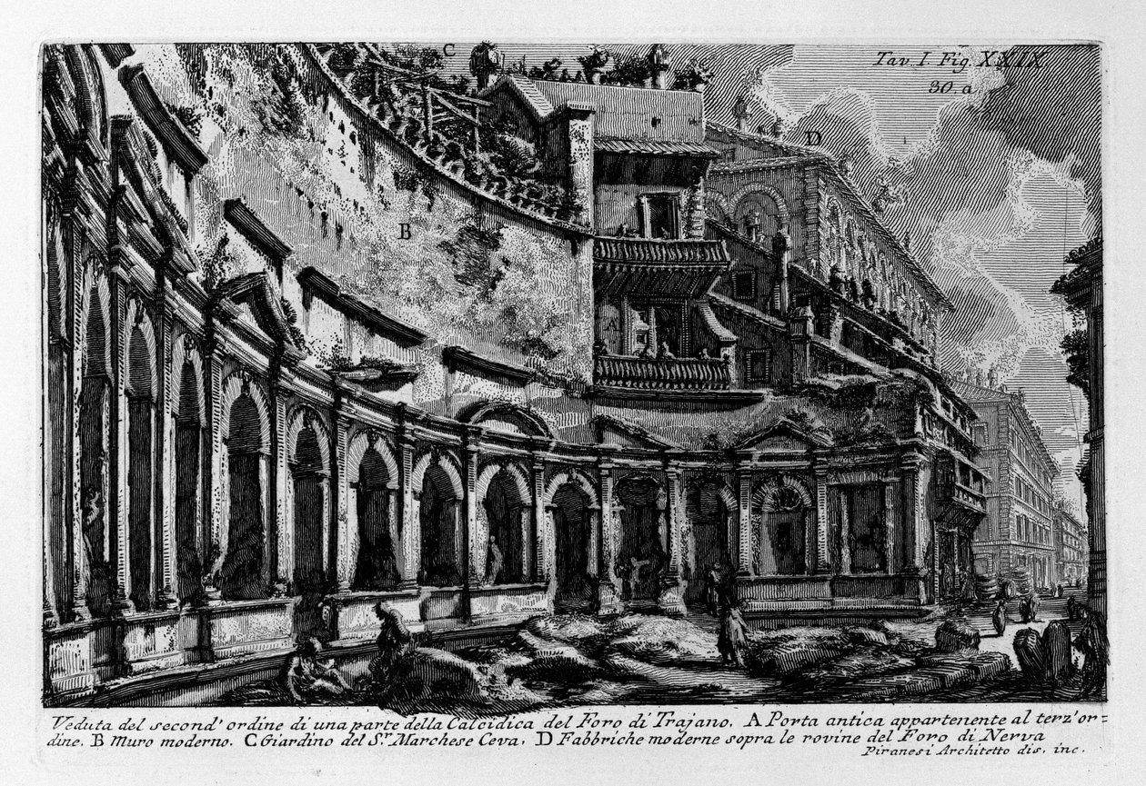 Traianus piaca alkotó: Giovanni Battista Piranesi