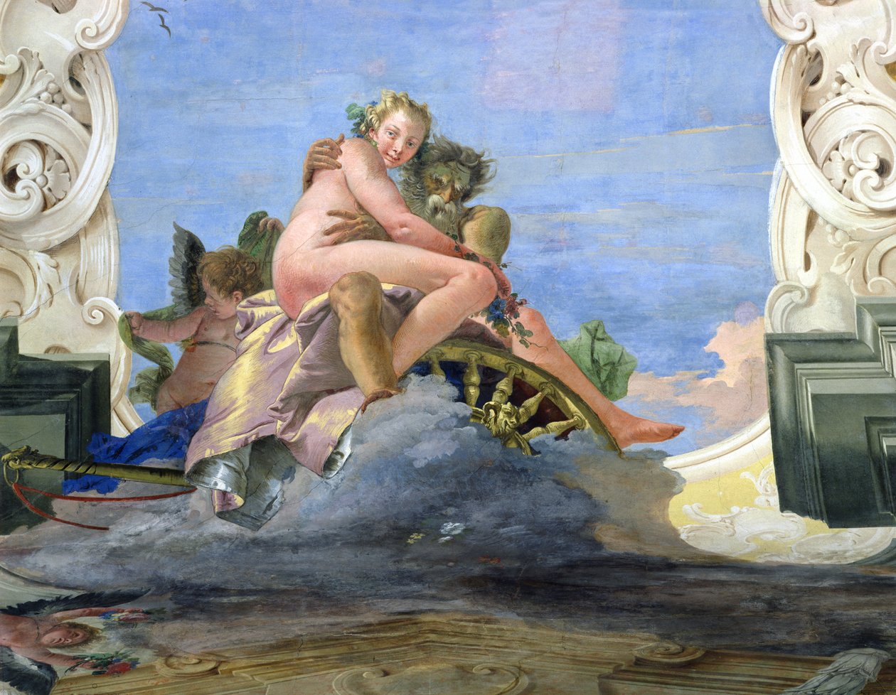 Plútó megerőszakolja Proserpine-t alkotó: Giovanni Battista Tiepolo