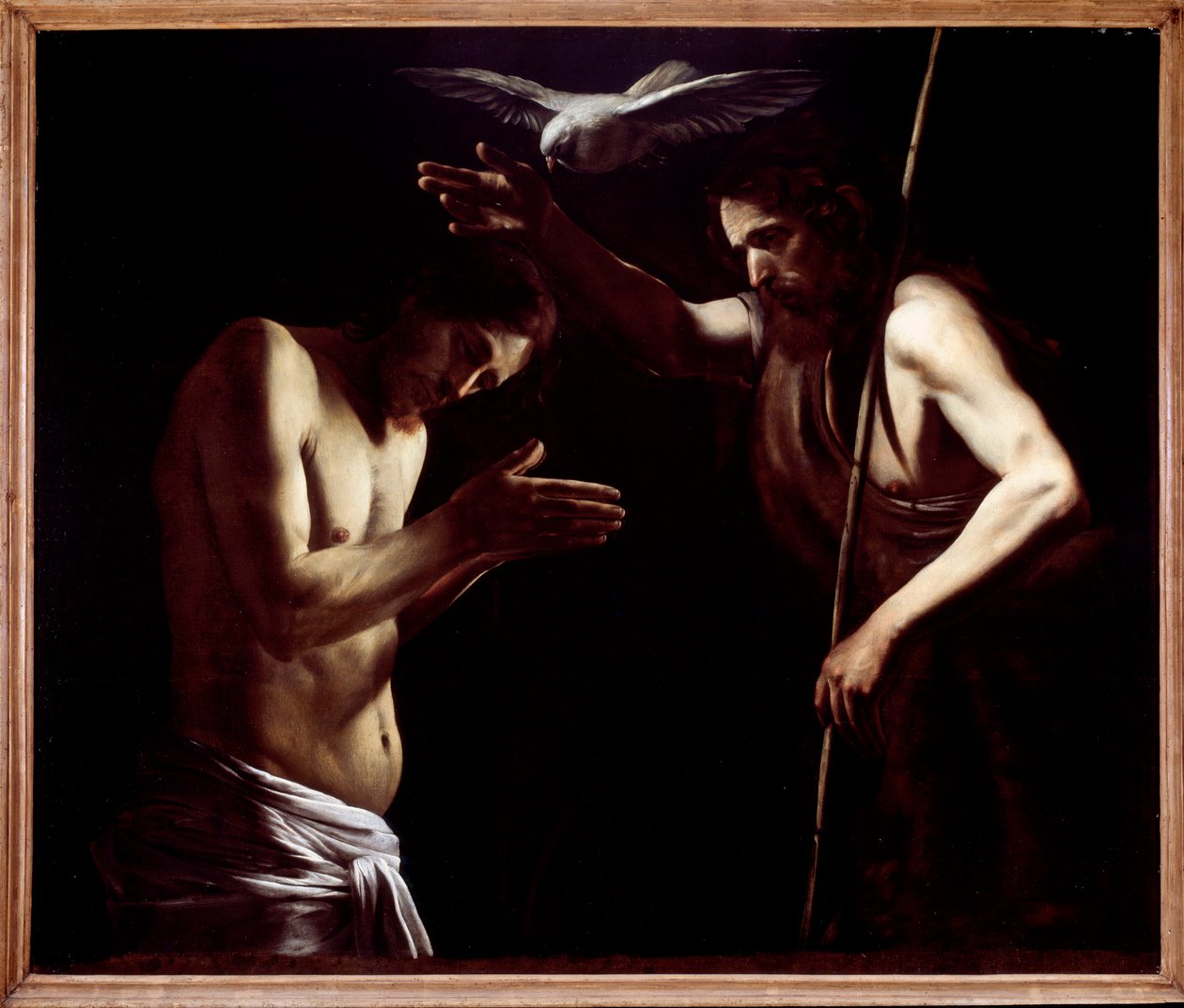 Jézus megkeresztelkedése (Festmény alkotó: Giovanni Battista Caracciolo