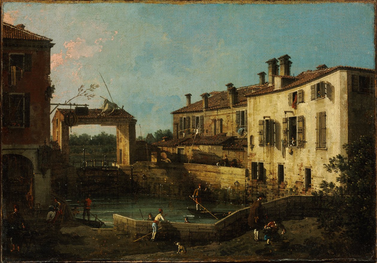 Zsilip Dolo közelében alkotó: Giovanni Antonio Canal