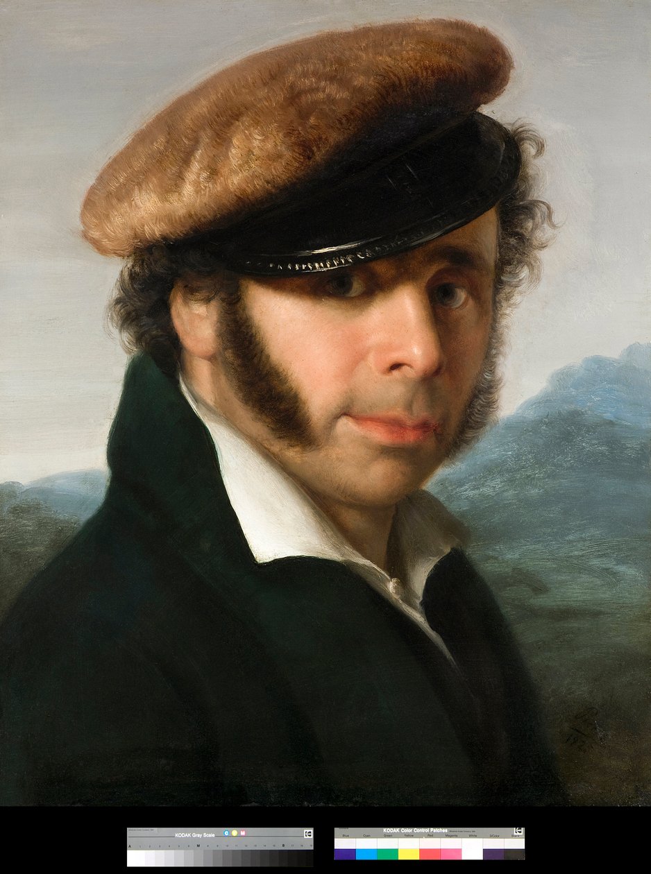 Pietro Ronzoni (1781-1862) olasz festő portréja Giovanni Carnovali dit Piccio (1804-1873) festménye 1825 Magángyűjtemény alkotó: Giovanni (1804 1873) Carnovali