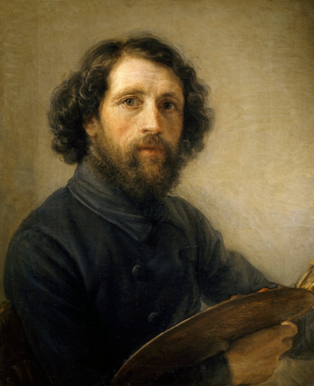 Giovanni Carnovali (1804-1873) önarcképe, olaj, vászon, 78x58 cm alkotó: Giovanni Carnovali