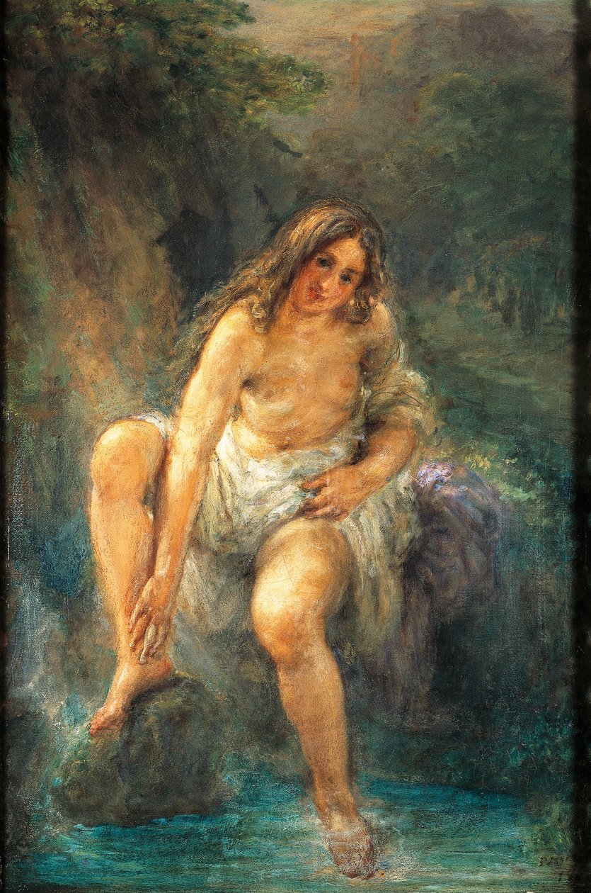 A fürdőző, Giovanni Carnovali Piccio néven ismert (1804-1873) alkotó: Giovanni Carnovali