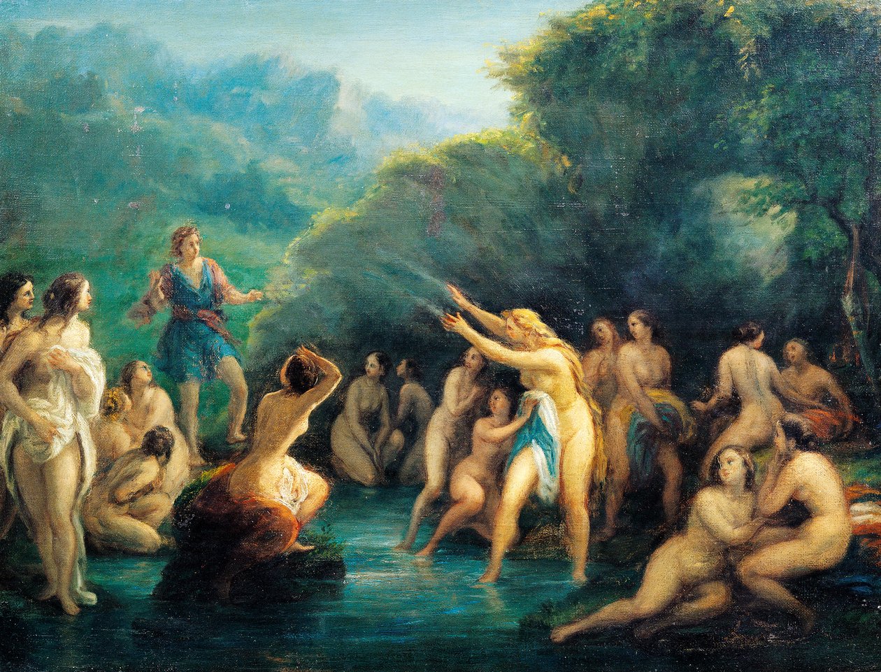 Diana és Actaeon, Giovanni Carnovali, Piccio néven ismert (1804-1873) alkotó: Giovanni Carnovali