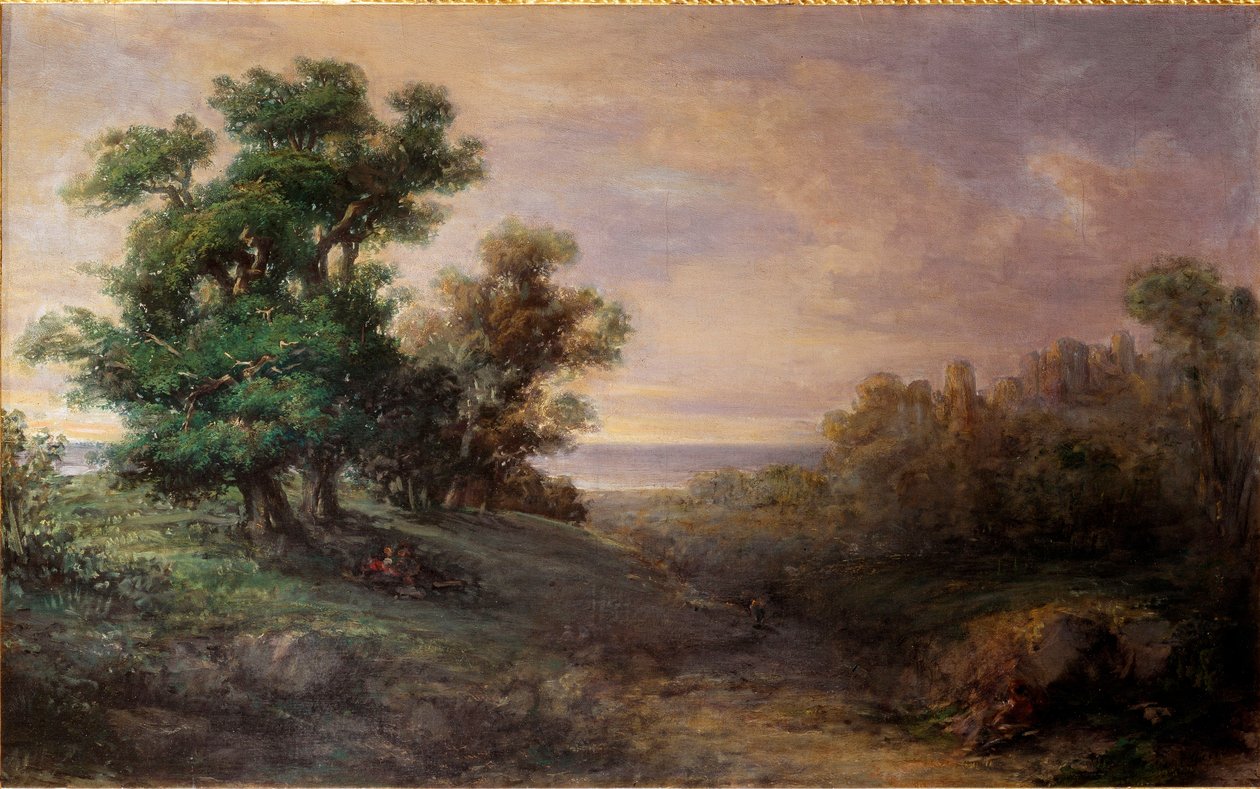 A nagy fák festménye, Giovanni Carnovali dit il Piccio (1804-1873) 1850 Galleria d