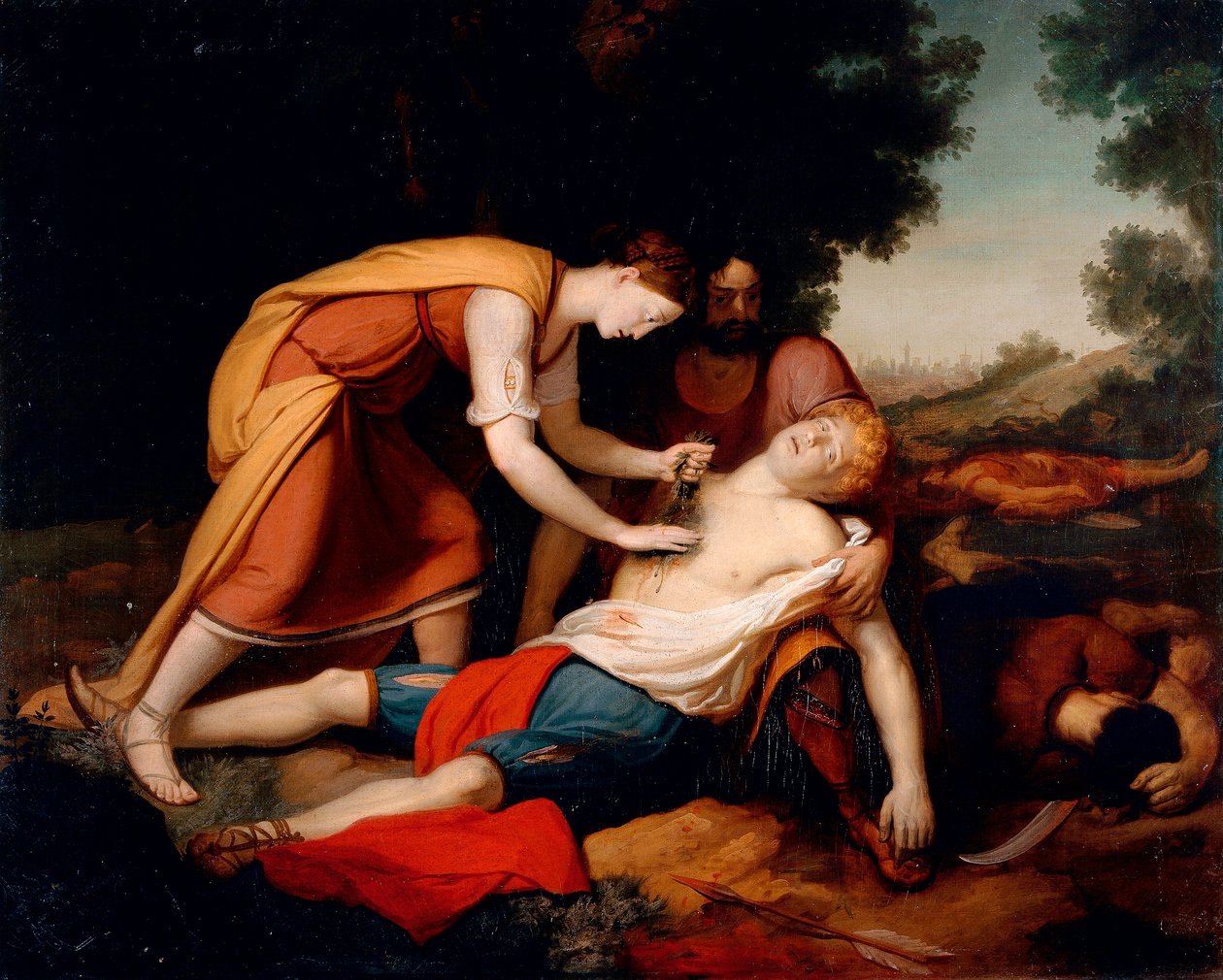 Erminia Tancred kezelésében, Gerolamo Costa (1777 -?) alkotó: Giovanni (1826 1903) Costa