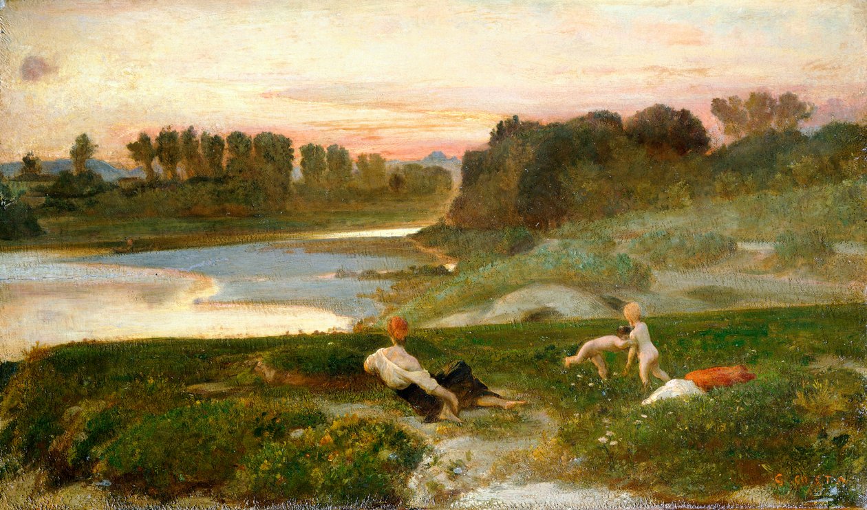 Este a farmon, Giovanni, Nino Costa (1826-1903) néven ismert. alkotó: Giovanni Costa