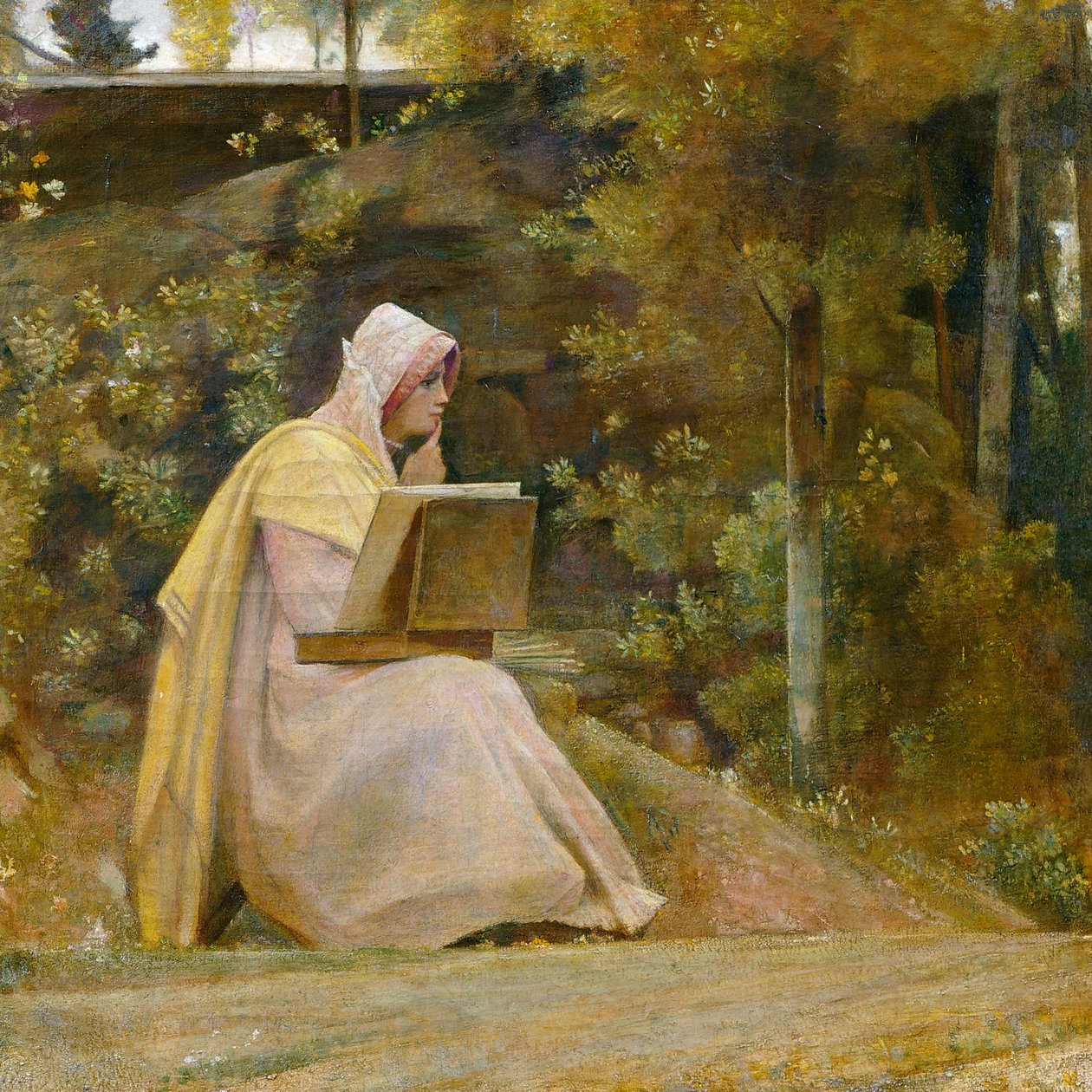 Lenni vagy nem lenni: Aki nem szeret, az nem, írta Giovanni, Nino Costa, 1880 körül alkotó: Giovanni Costa