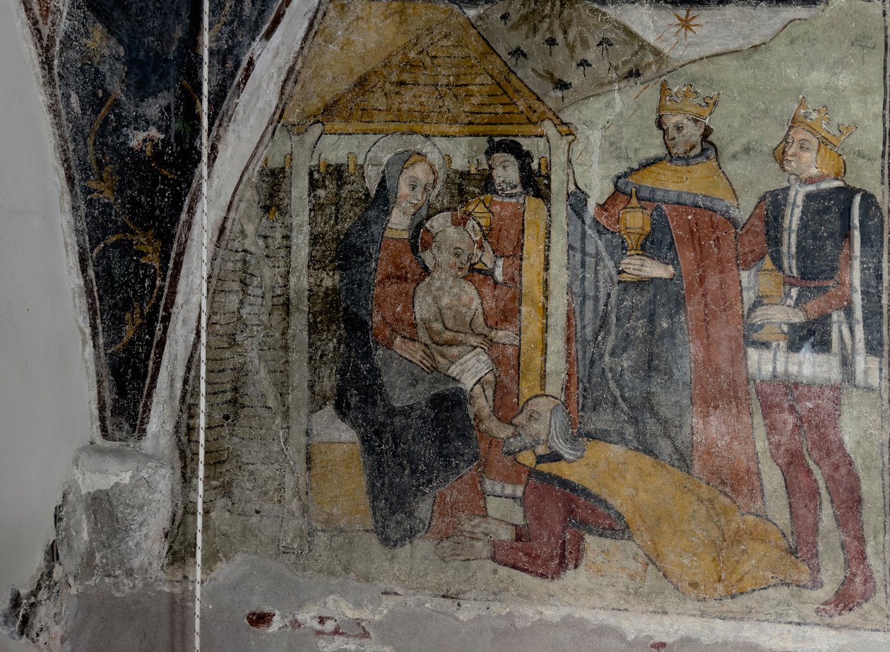 Az Annonciade kápolna freskói, Tende, 1470 körül (freskó) alkotó: Giovanni (attr. to) Baleison