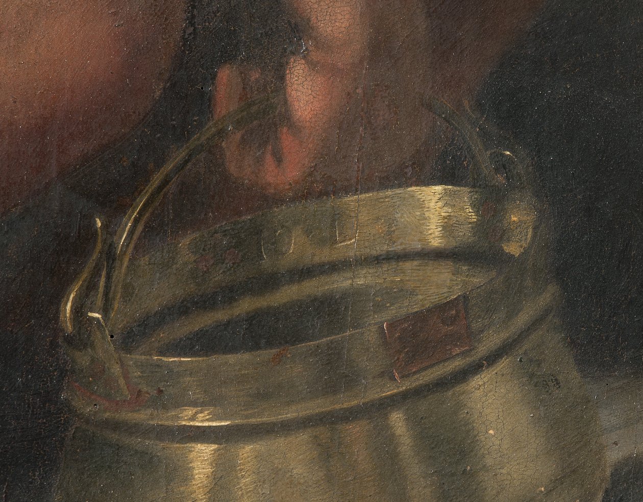 Keresztre feszítés, részlet (a fedélzetre átvitt freskó) (3704290 részlet) alkotó: Giovanni (fl.1537 d.c.1570) Fratino
