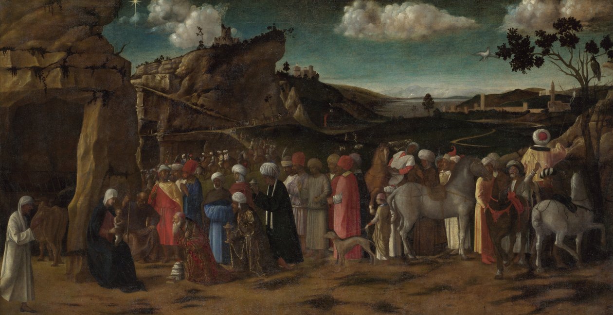 A királyok imádása, 1475-80 körül (olaj, vászon) alkotó: Giovanni (workshop of) Bellini