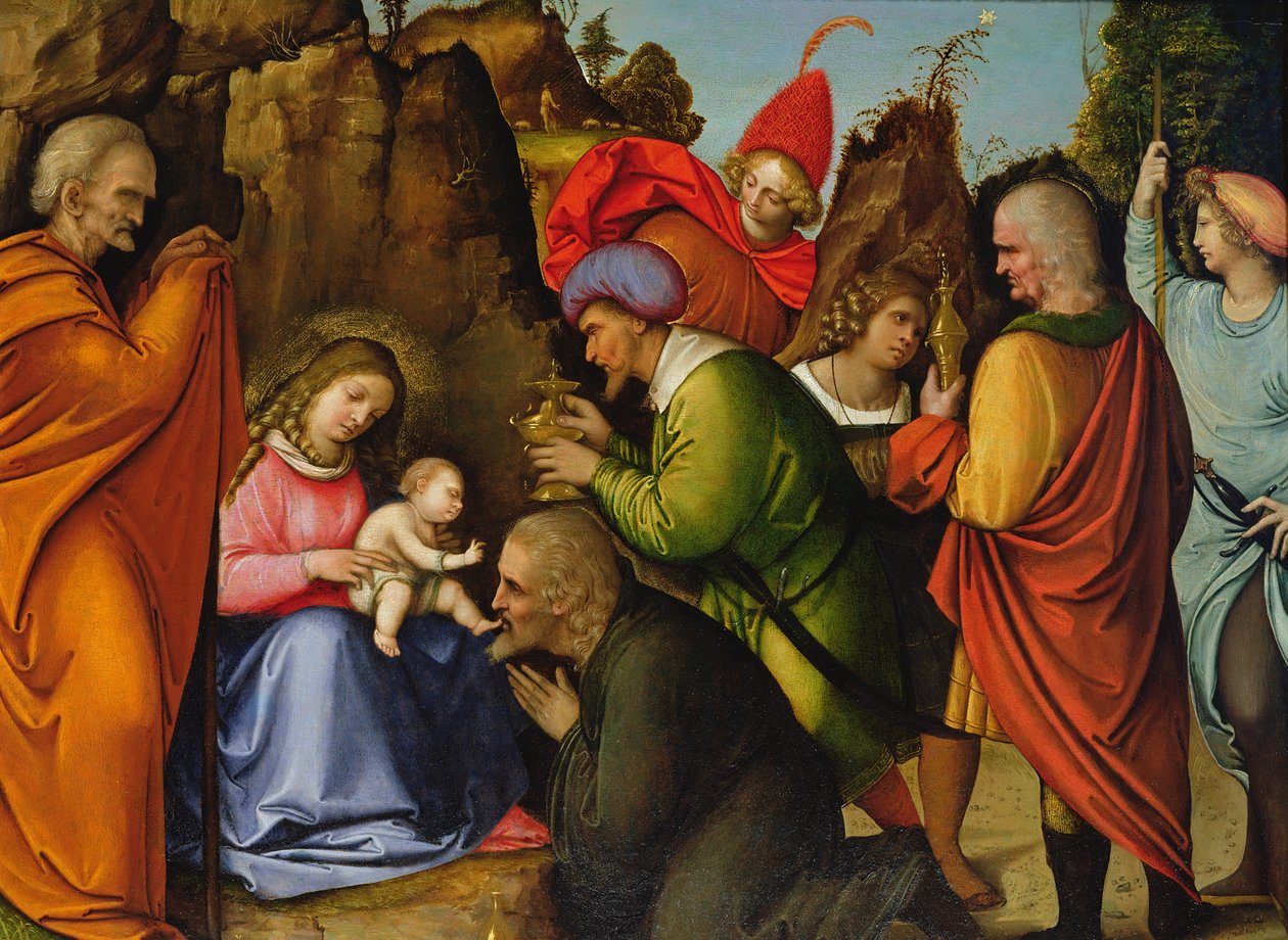 A mágusok imádása alkotó: Giovanni Agostino da Lodi